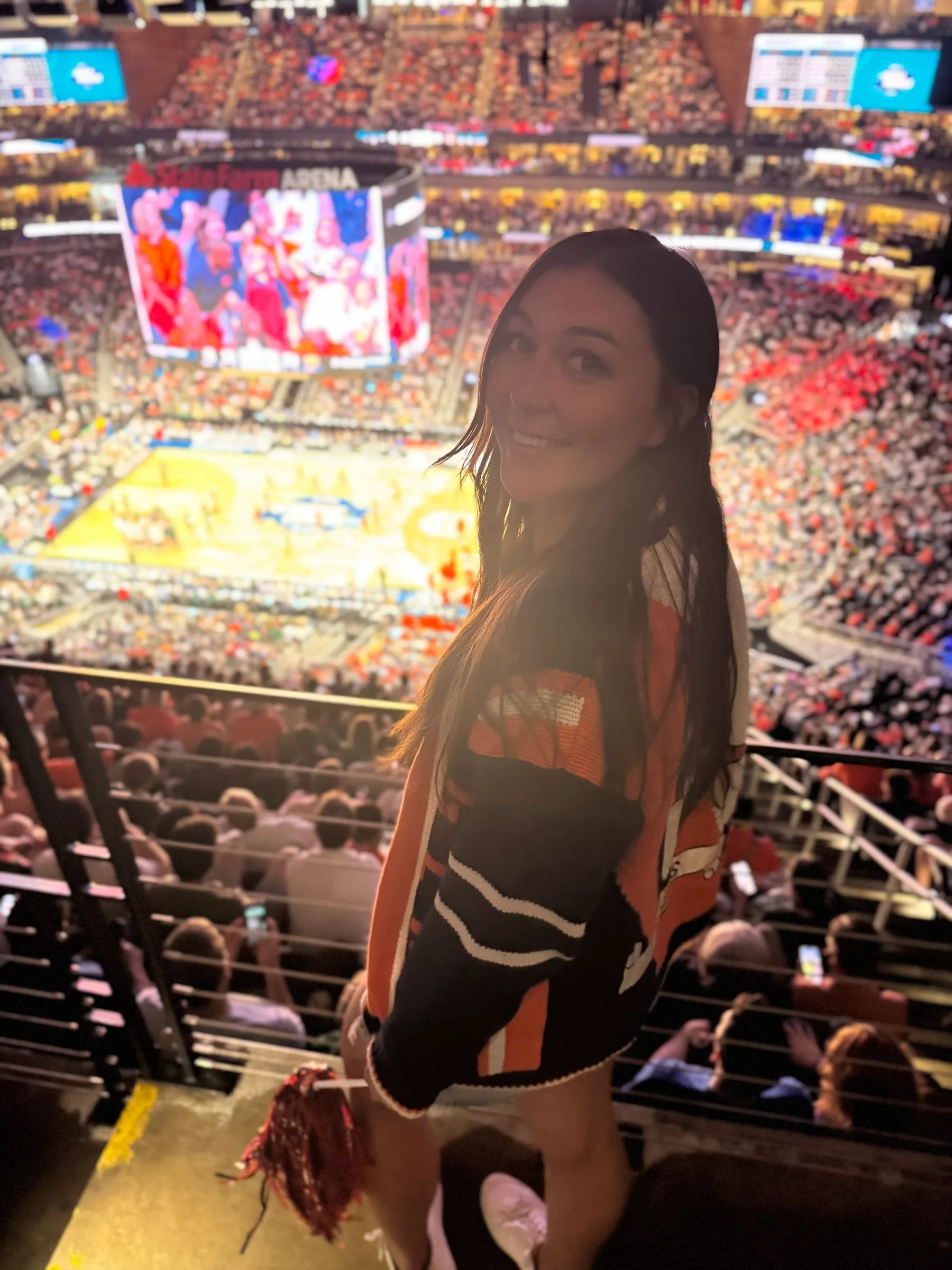 dana at the auburn tigers elite 8 basketball game