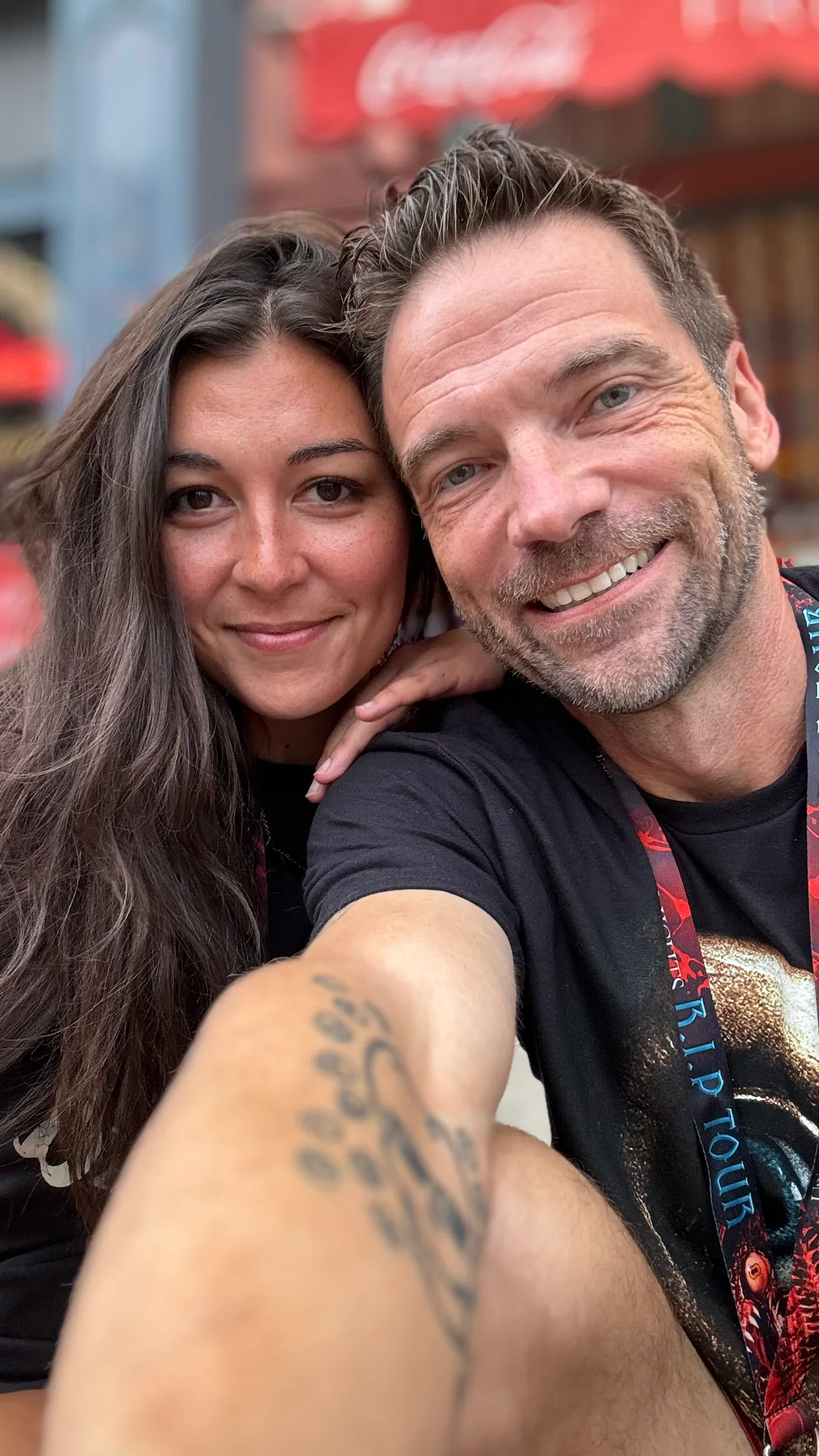doug & dana selfie at Halloween Horror Nights, universal orlando 2024
